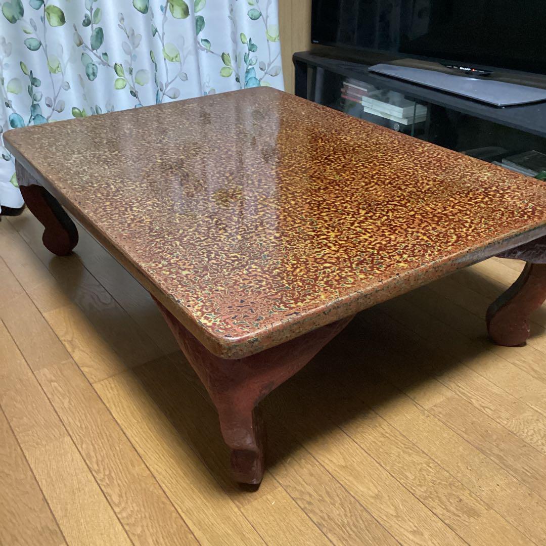 津軽塗 テーブル 座卓 伝統工芸品 - メルカリ