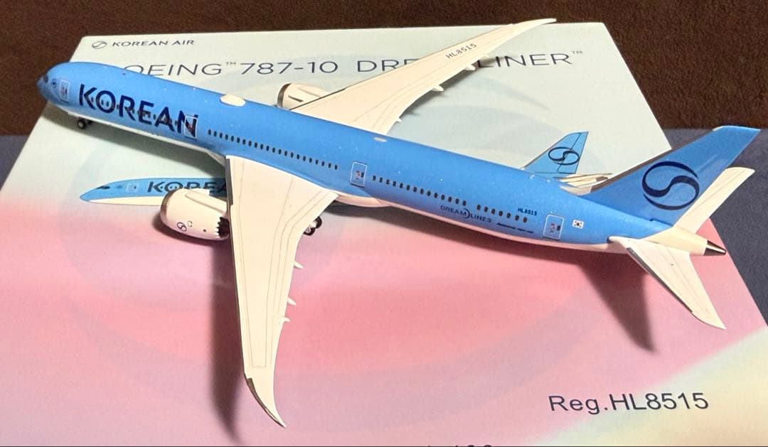 大韓航空 B787-10 新塗装 1/400 飛行機模型