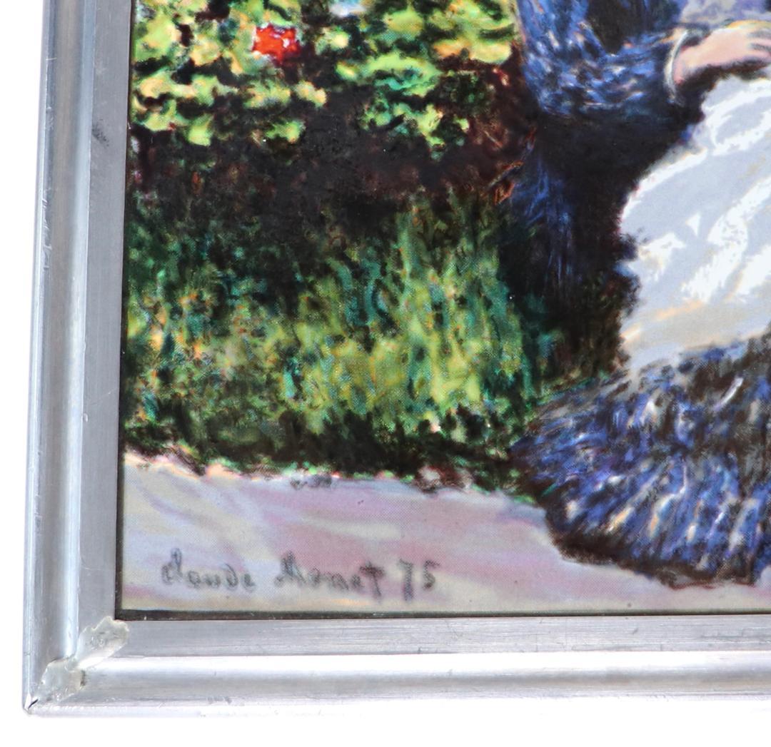 モネ夫人と子ども ヴィンテージ ステンドグラス クロード・モネ ボストン美術館