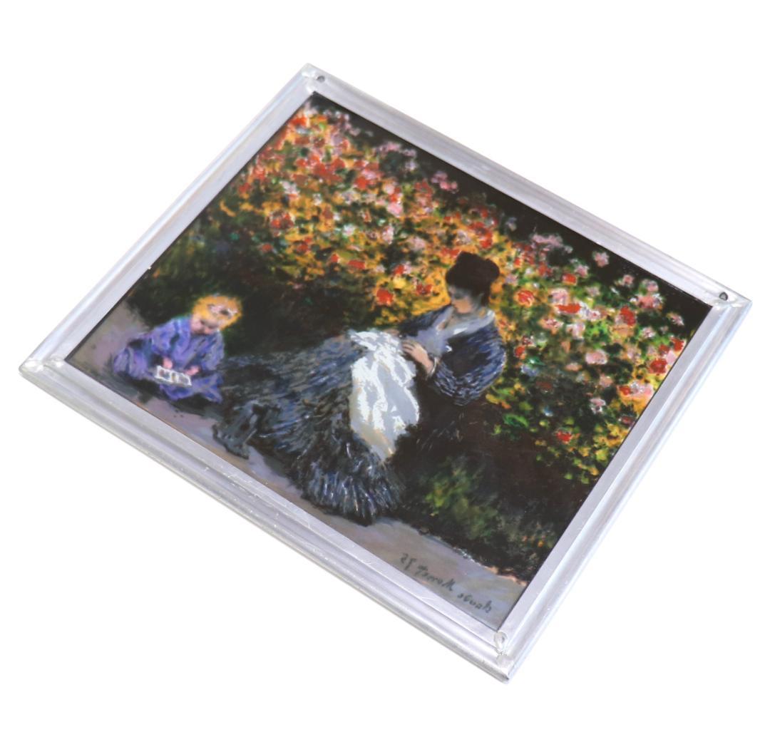 モネ夫人と子ども ヴィンテージ ステンドグラス クロード・モネ ボストン美術館