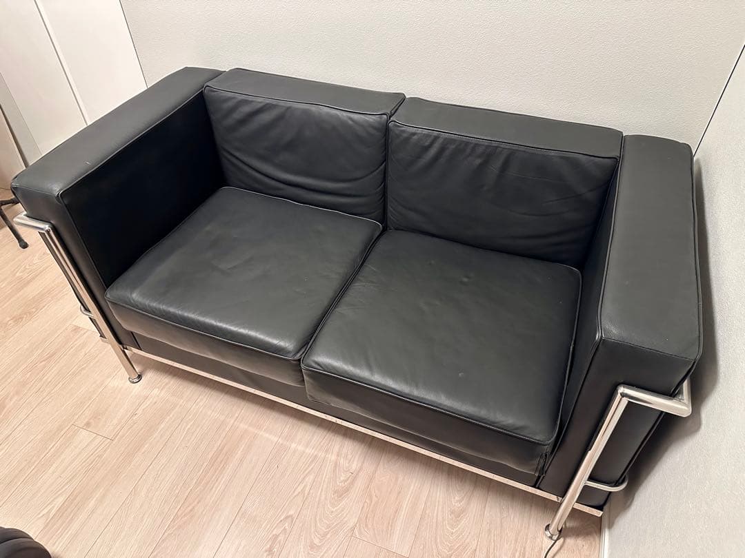 コルビジェデザイン LC2 ラブソファ 本革