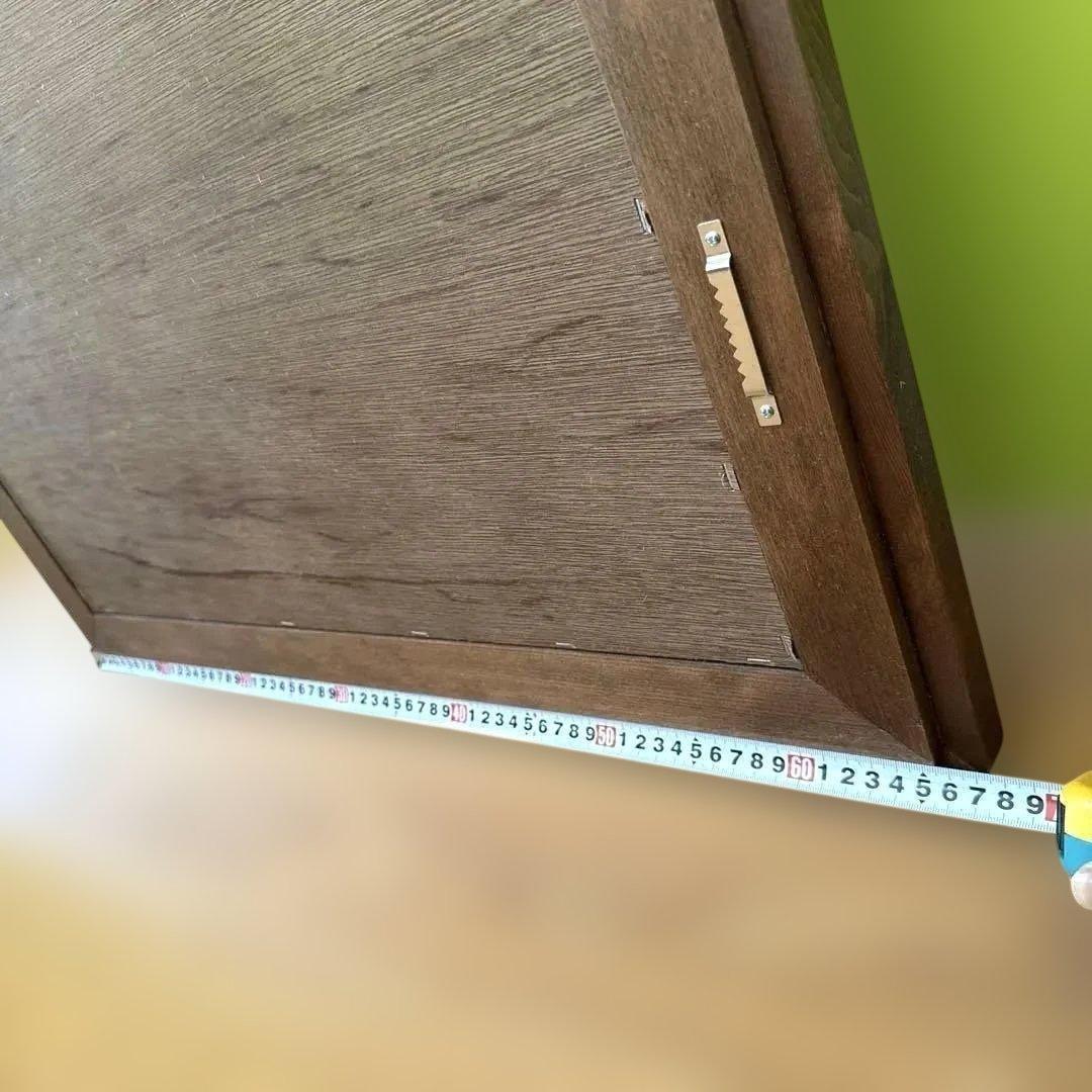 美品！重厚木枠ミラー 　ウッドフレーム　レトロ　アジアン　大型