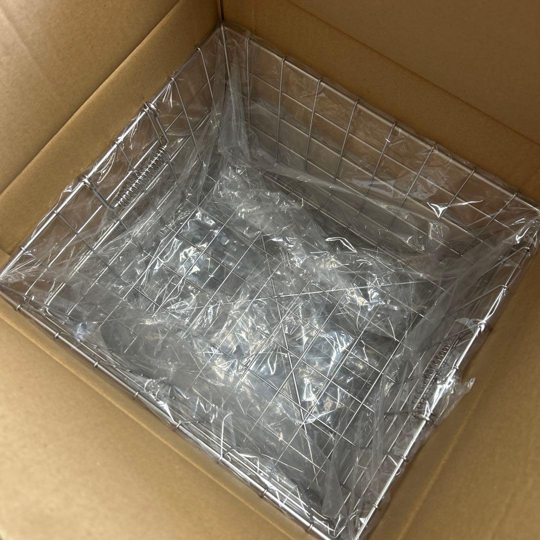 【未使用】給食厨房業務用（ホシザキ）消毒保管庫　食器カゴ　3個セット