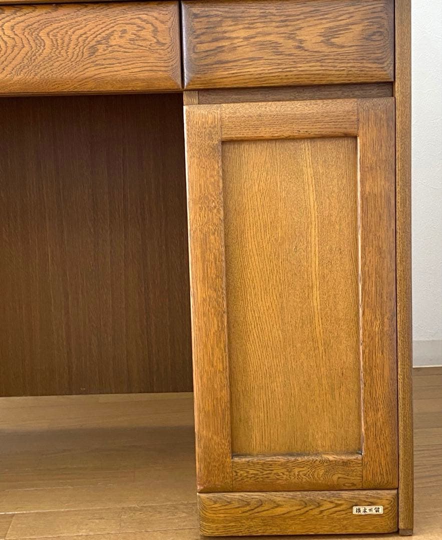 美品 浜本工芸 ライティングデスク ビューロ 学習机 収納 机 デスク