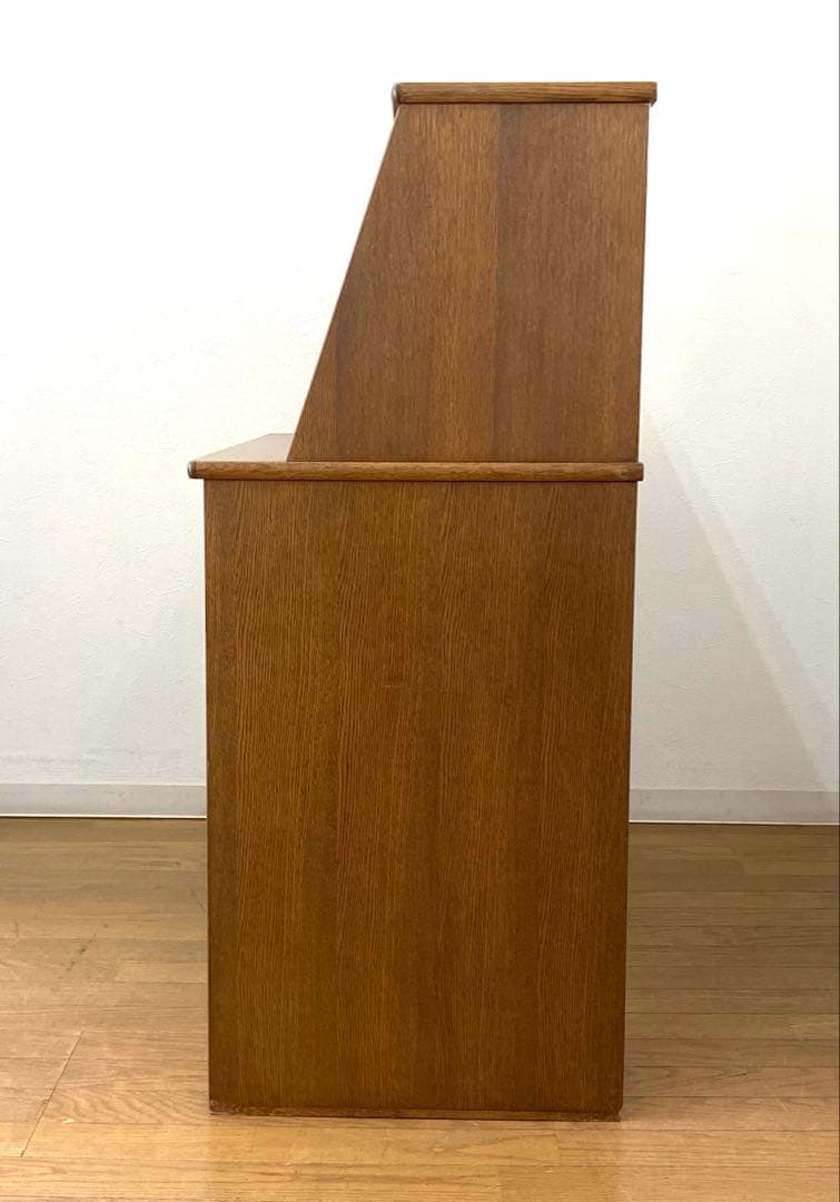 美品 浜本工芸 ライティングデスク ビューロ 学習机 収納 机 デスク