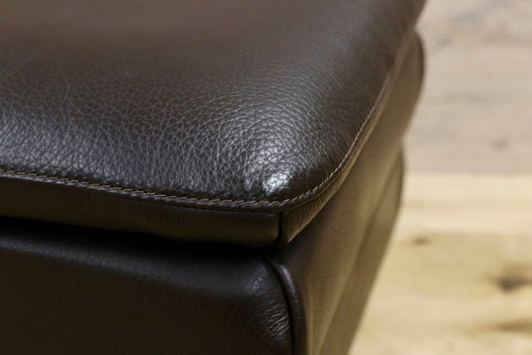 GMHK403○IDC大塚家具 オースチン オットマン フットスツール 総革