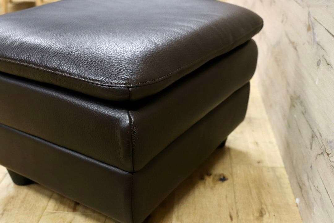 GMHK403○IDC大塚家具 オースチン オットマン フットスツール 総革