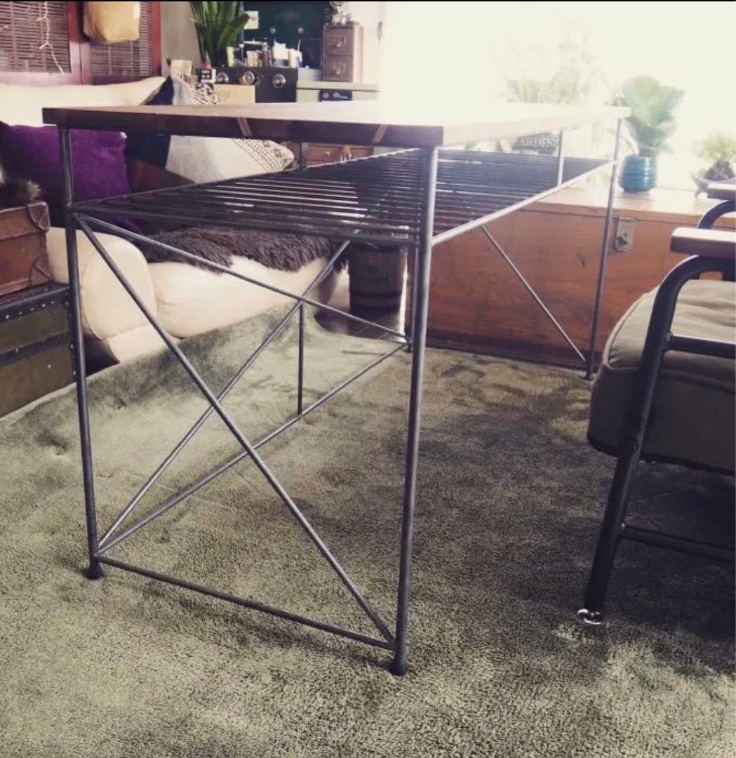 デスク　カウンターテーブル　アイアン家具　ハンドメイド　オーダーメイド