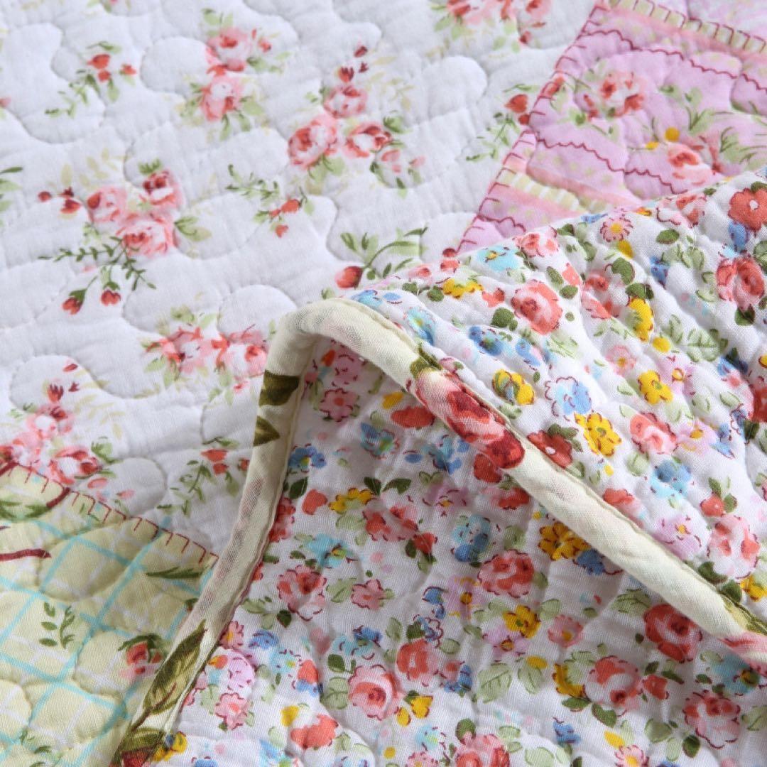 キルトベッドカバー3点セット綿マルチカバー キルティング 127