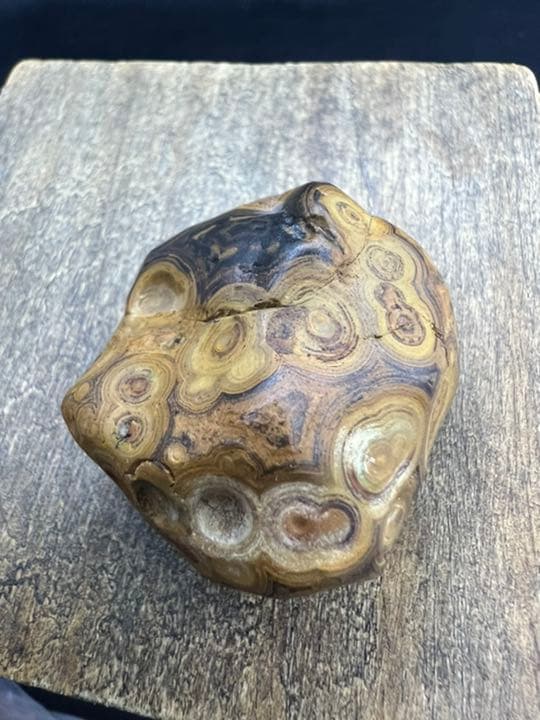 060324　超希少　8字天眼九眼頁岩石原石33*35ミリ