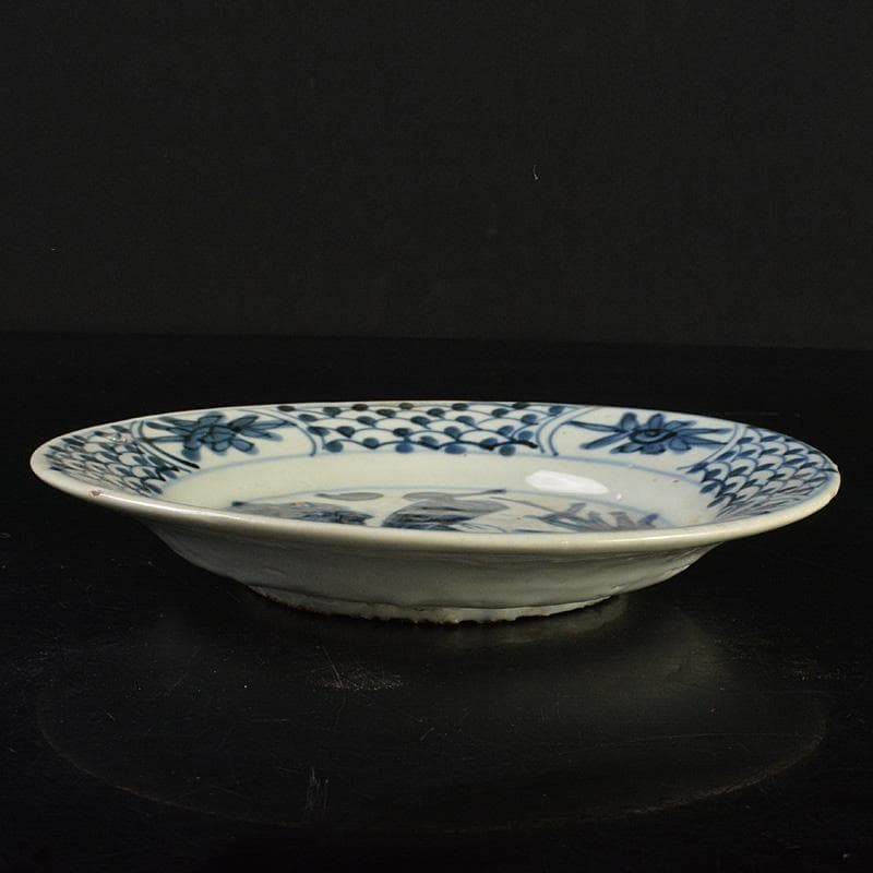 中国 南京染付 人物花文 小皿 V R7488 - メルカリ