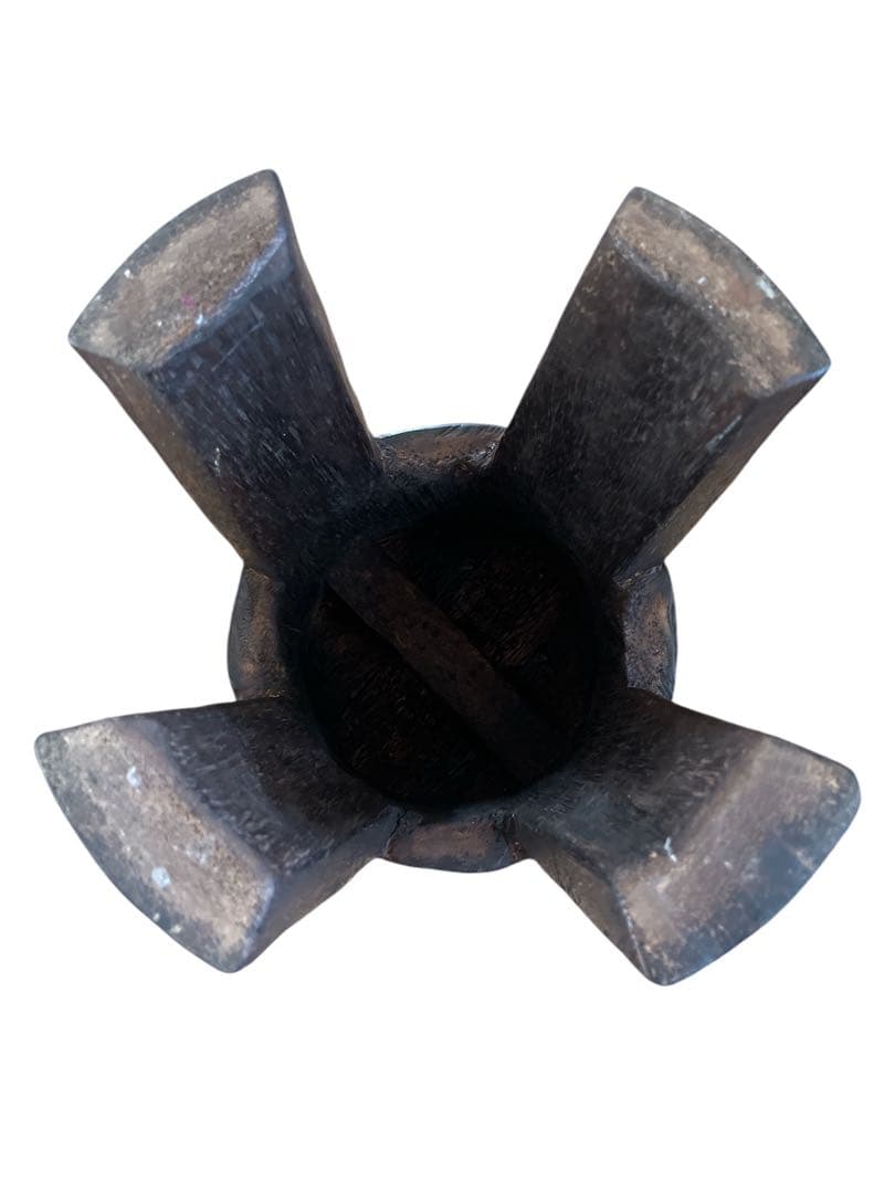 海外民芸？木製　スツール　丸イス2脚