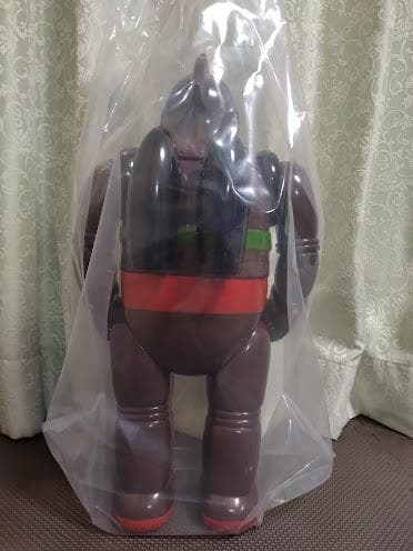 ☆ソフビ◇デラックス鉄人28号☆茶色成型色◇M1号◇新品未使用◇DX鉄人