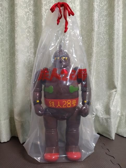 ☆ソフビ◇デラックス鉄人28号☆茶色成型色◇M1号◇新品未使用◇DX鉄人