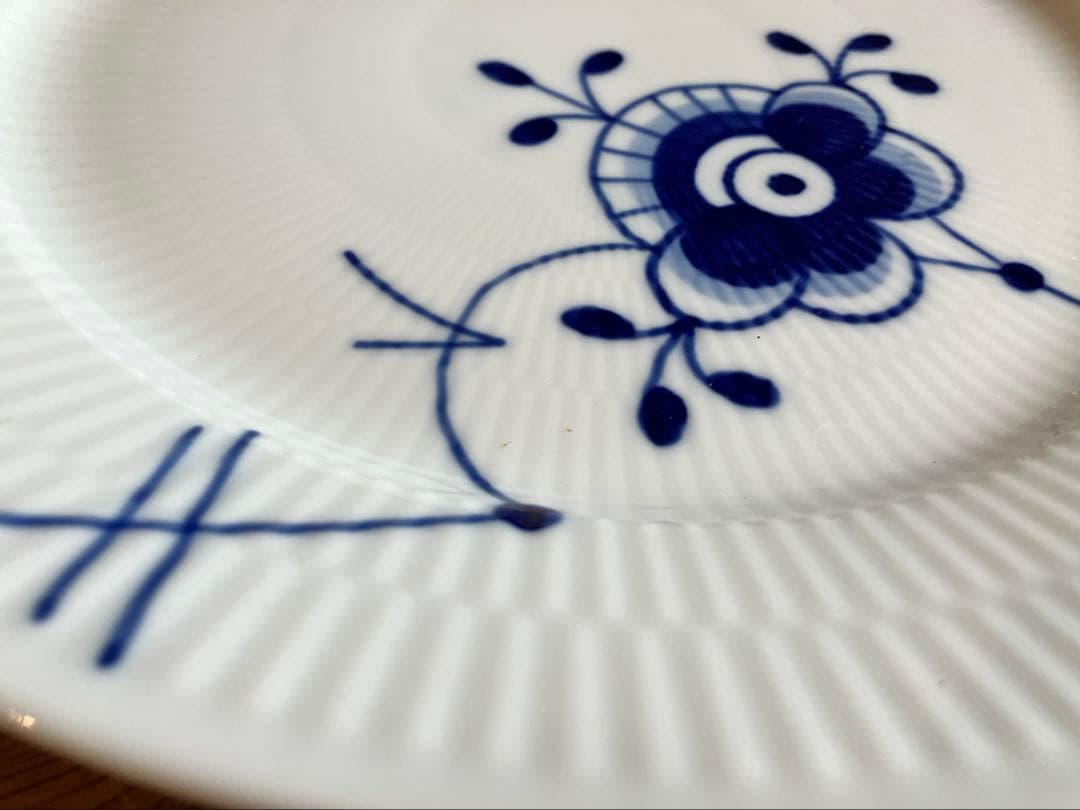 ロイヤルコペンハーゲン ブルーフルーテッドメガ27ディナープレート×2