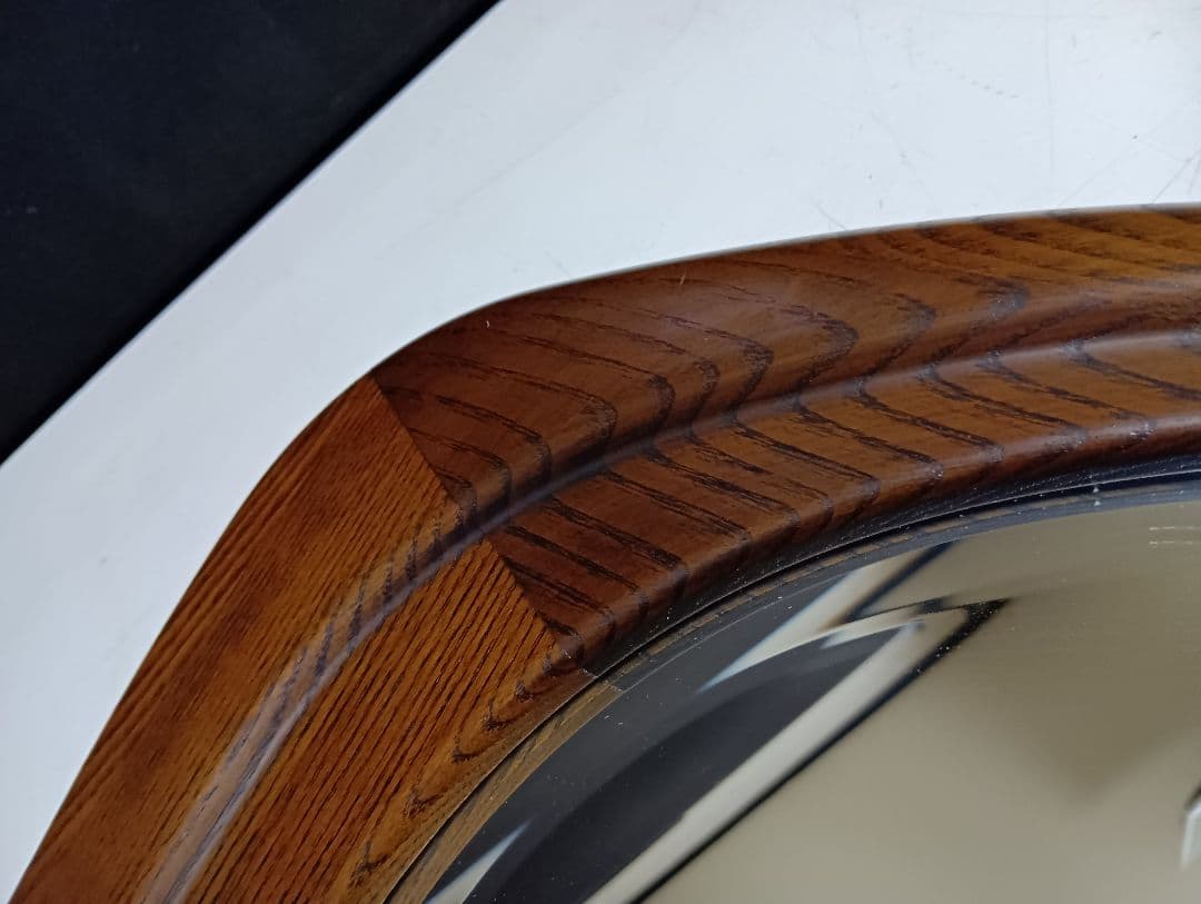 1970's　北欧モダン　トライアングル　ウォールナット　ミラー　壁掛け鏡