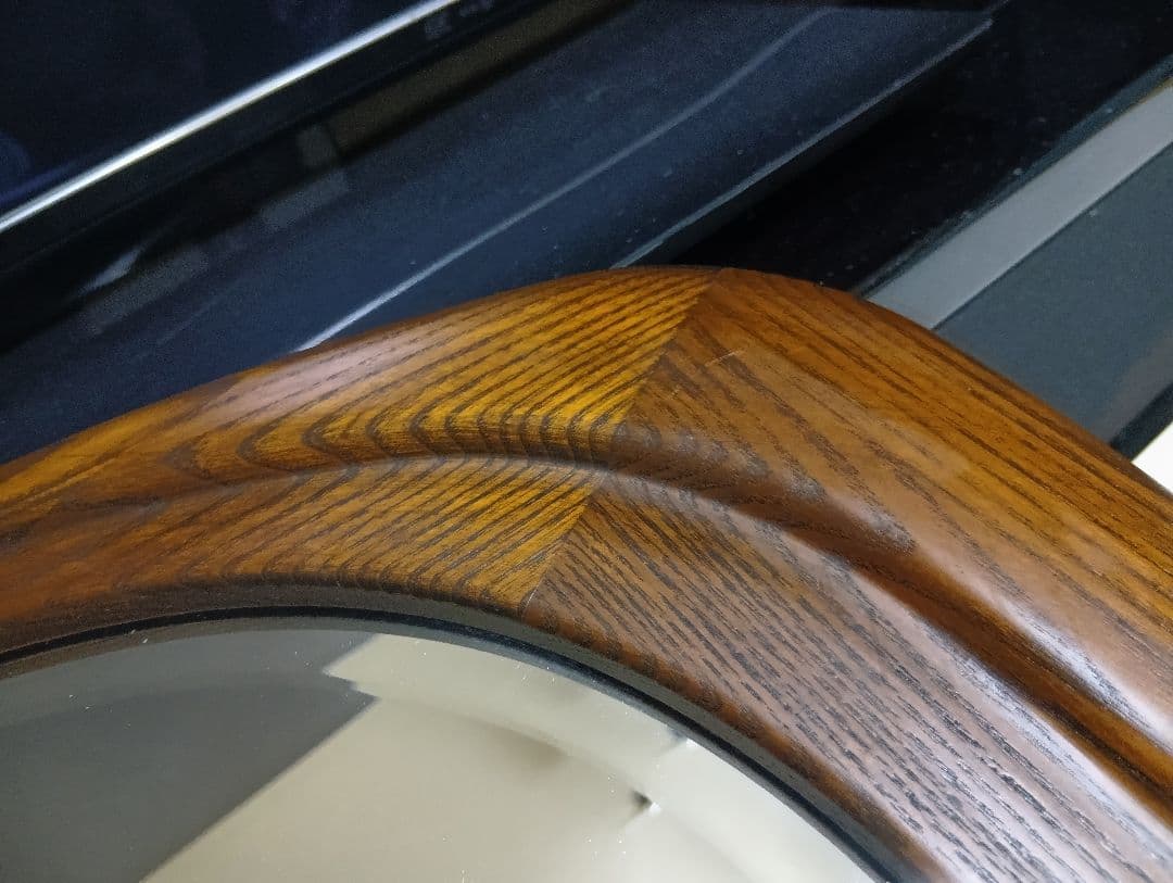 1970's　北欧モダン　トライアングル　ウォールナット　ミラー　壁掛け鏡