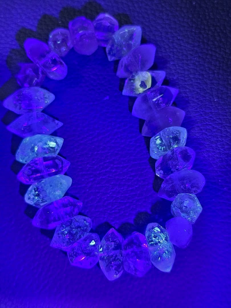 アメリカ産オイルインハーキマーダイヤモンドブレスレット