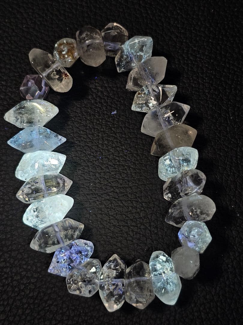 アメリカ産オイルインハーキマーダイヤモンドブレスレット