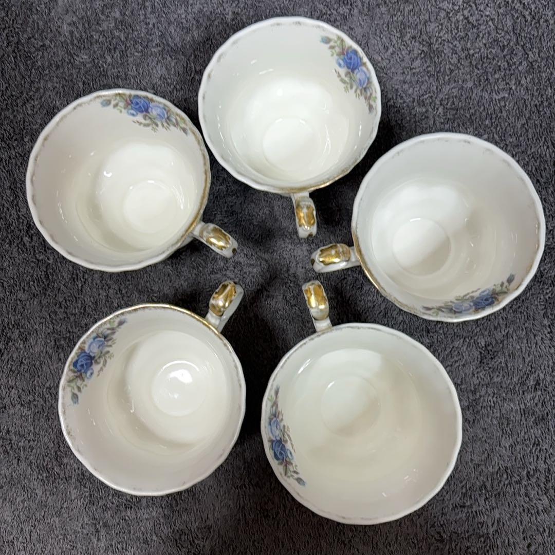 ROYAL ALBERT Moonlight Rose カップ 5客 中古品 - メルカリ