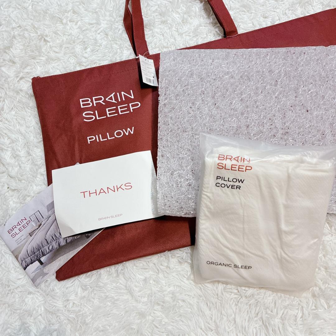 【新品 未使用 タグ付き✨】ブレインスリープ ピロー スタンダード 枕 ＋カバー