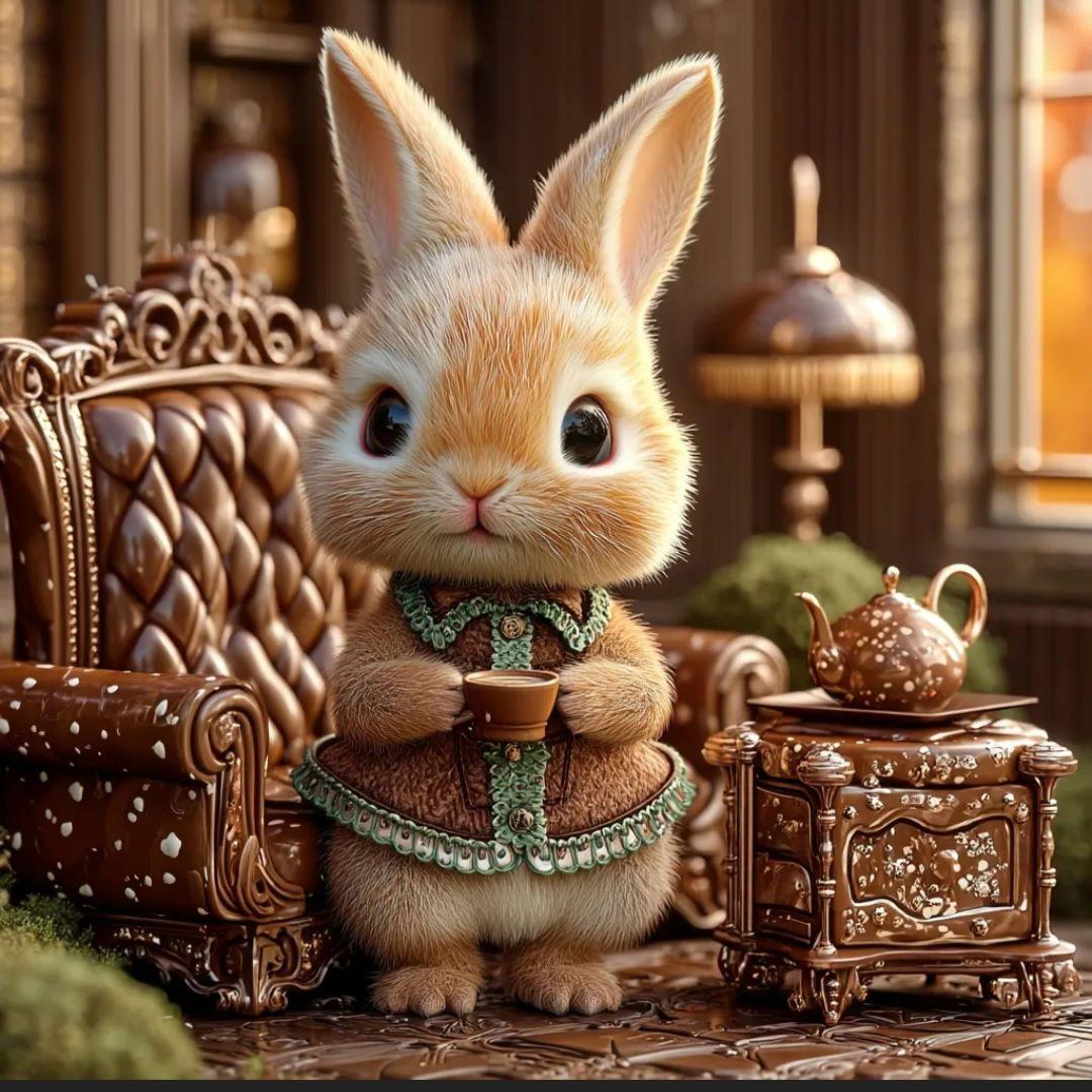 お出かけうさぎさんパネル生地　ハンドメイド