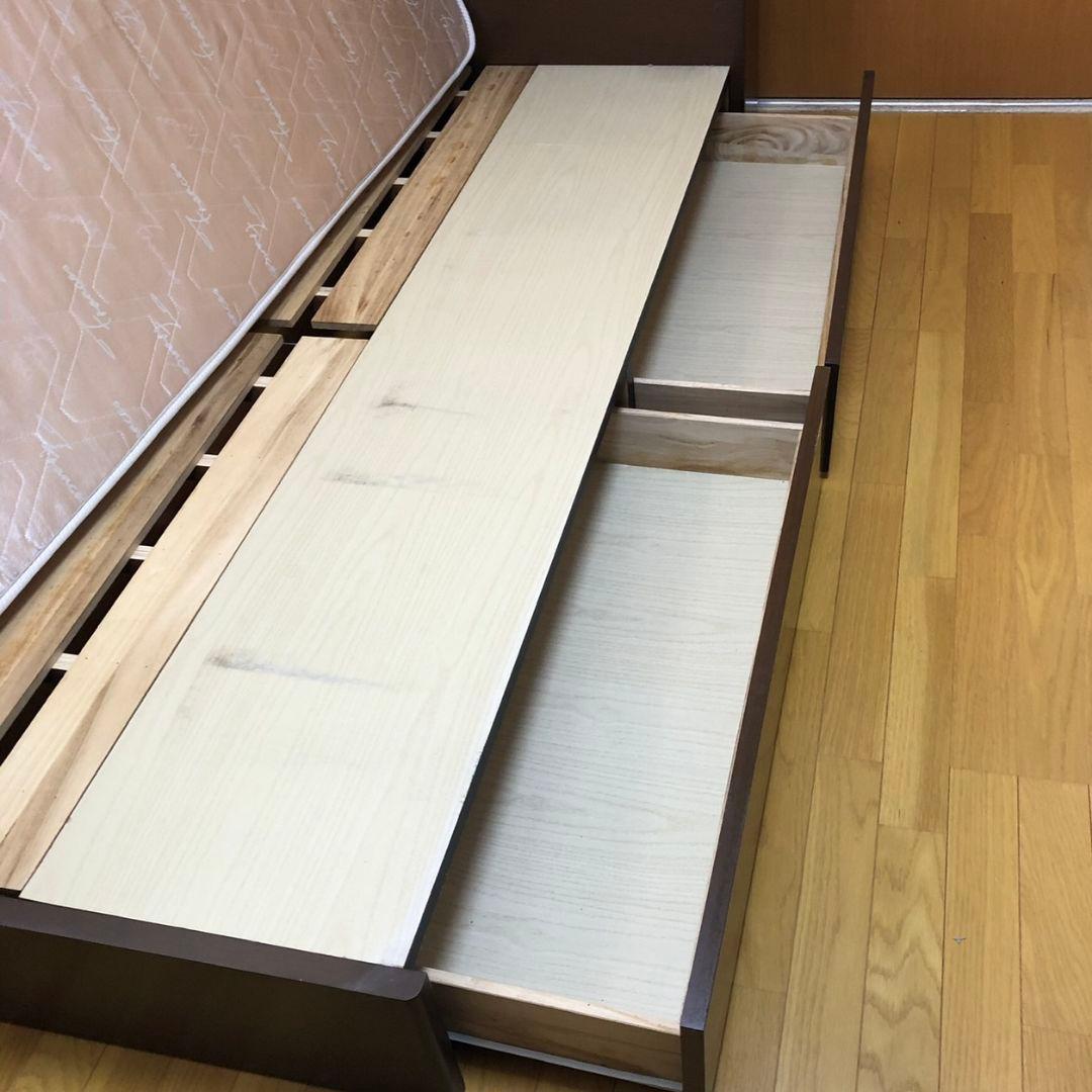 マット付きシングルベッド