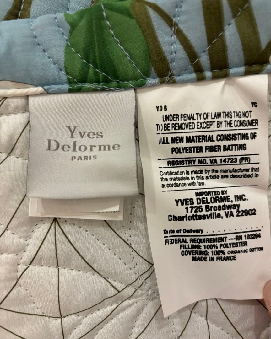 お値下げ イヴドローム フランス製 シングル2点　　　　　　　　　　 正規品