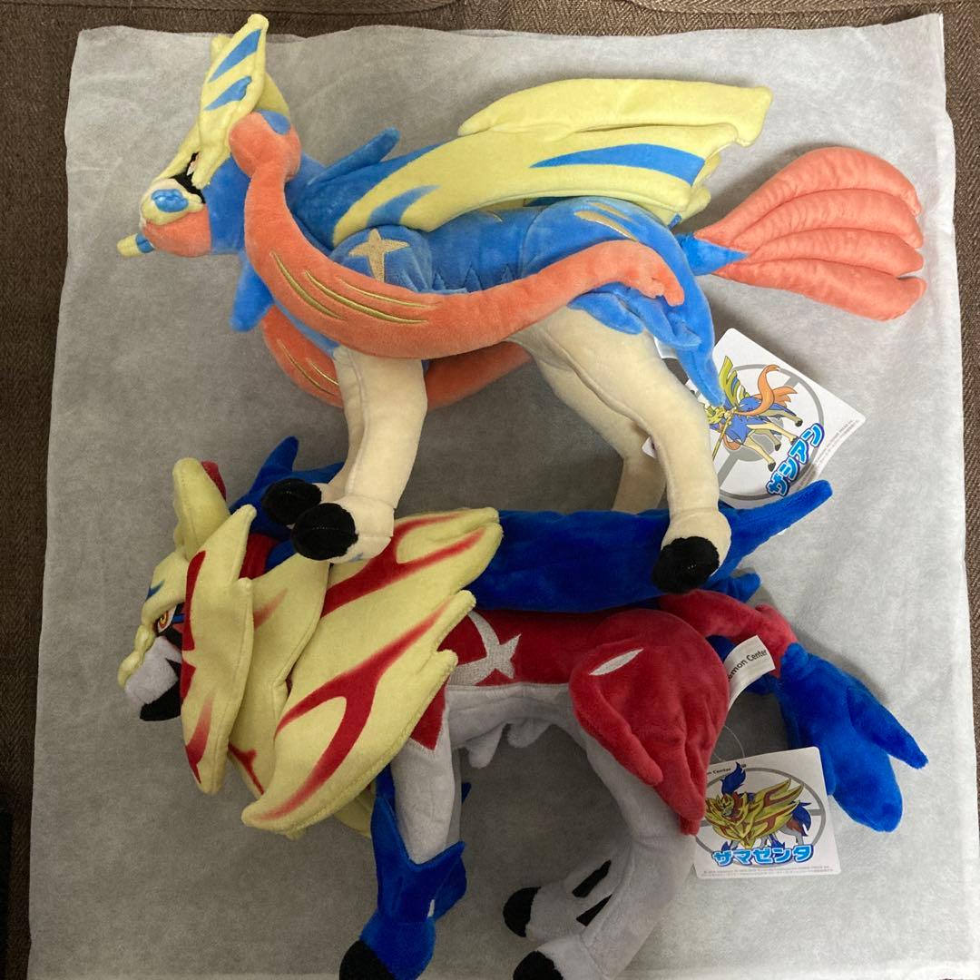 ポケモンセンター　ザシアン　ザマゼンダ　ぬいぐるみ