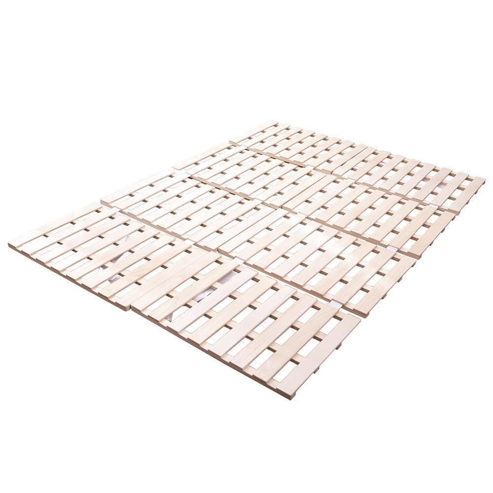 すのこベッド　折りたたみ　天然桐四つ折りベッドフレーム木製シングル４折桐木床 S