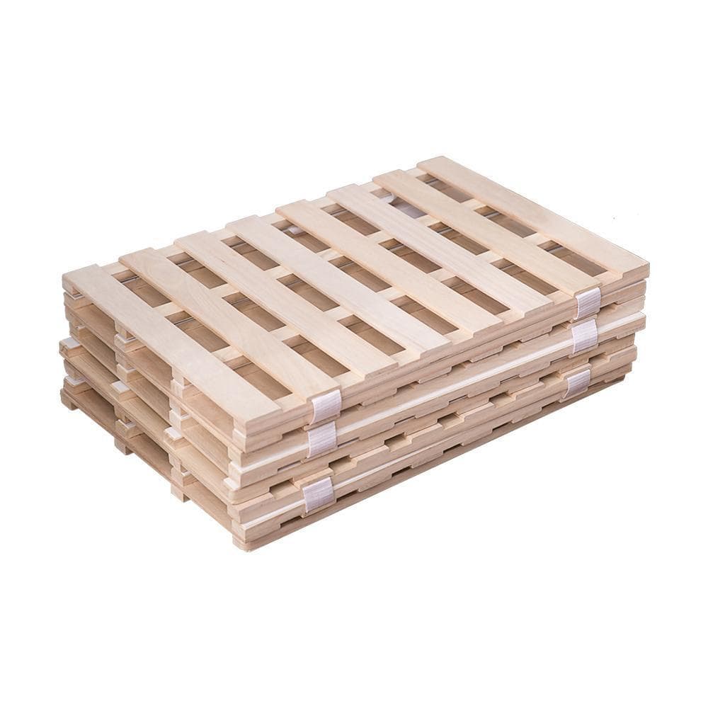 すのこベッド　折りたたみ　天然桐四つ折りベッドフレーム木製シングル４折桐木床 S