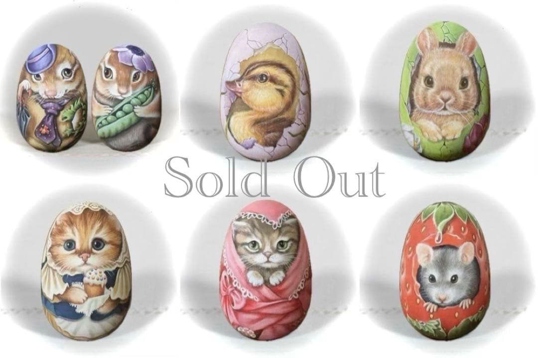 ロシア雑貨☆イースターエッグ　オーナメント『フィンチ』マトリョーシカ