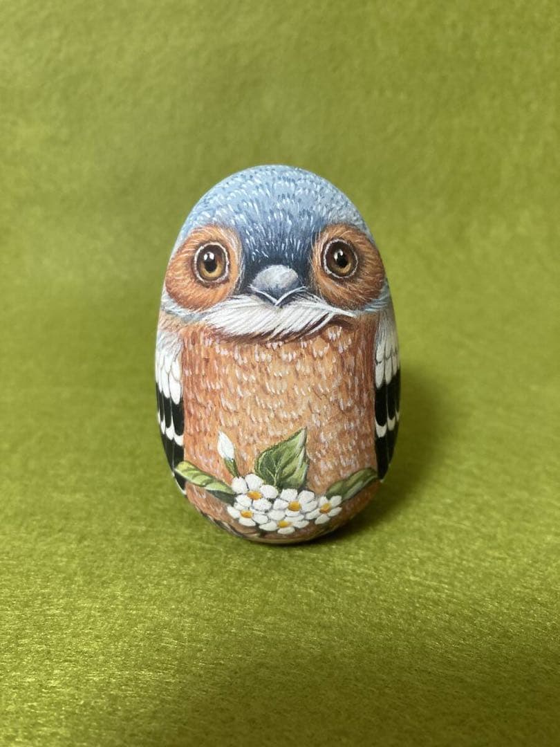 ロシア雑貨☆イースターエッグ　オーナメント『フィンチ』マトリョーシカ