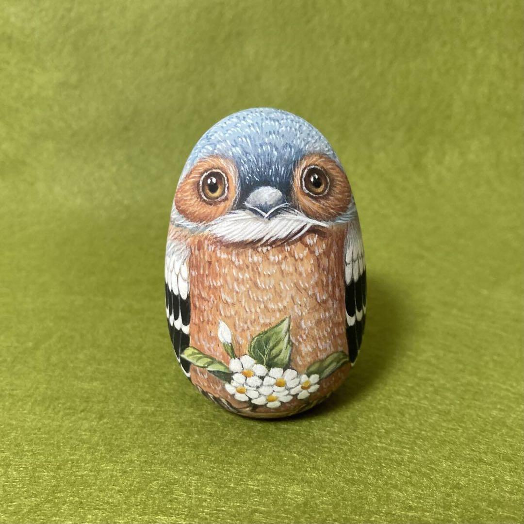 ロシア雑貨☆イースターエッグ　オーナメント『フィンチ』マトリョーシカ