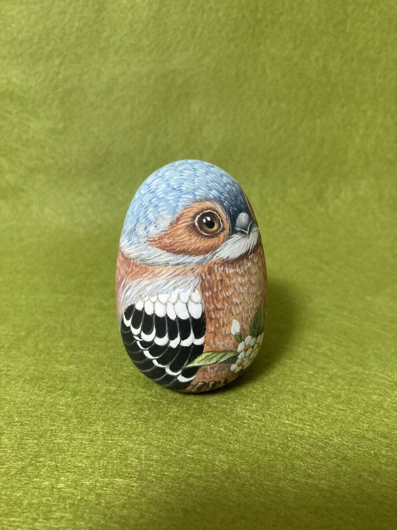 ロシア雑貨☆イースターエッグ　オーナメント『フィンチ』マトリョーシカ