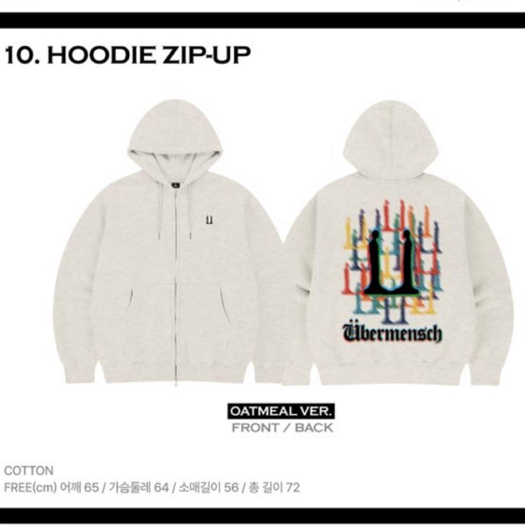 G-DRAGON ジヨン Übermensch フーディージップアップ パーカー - メルカリ