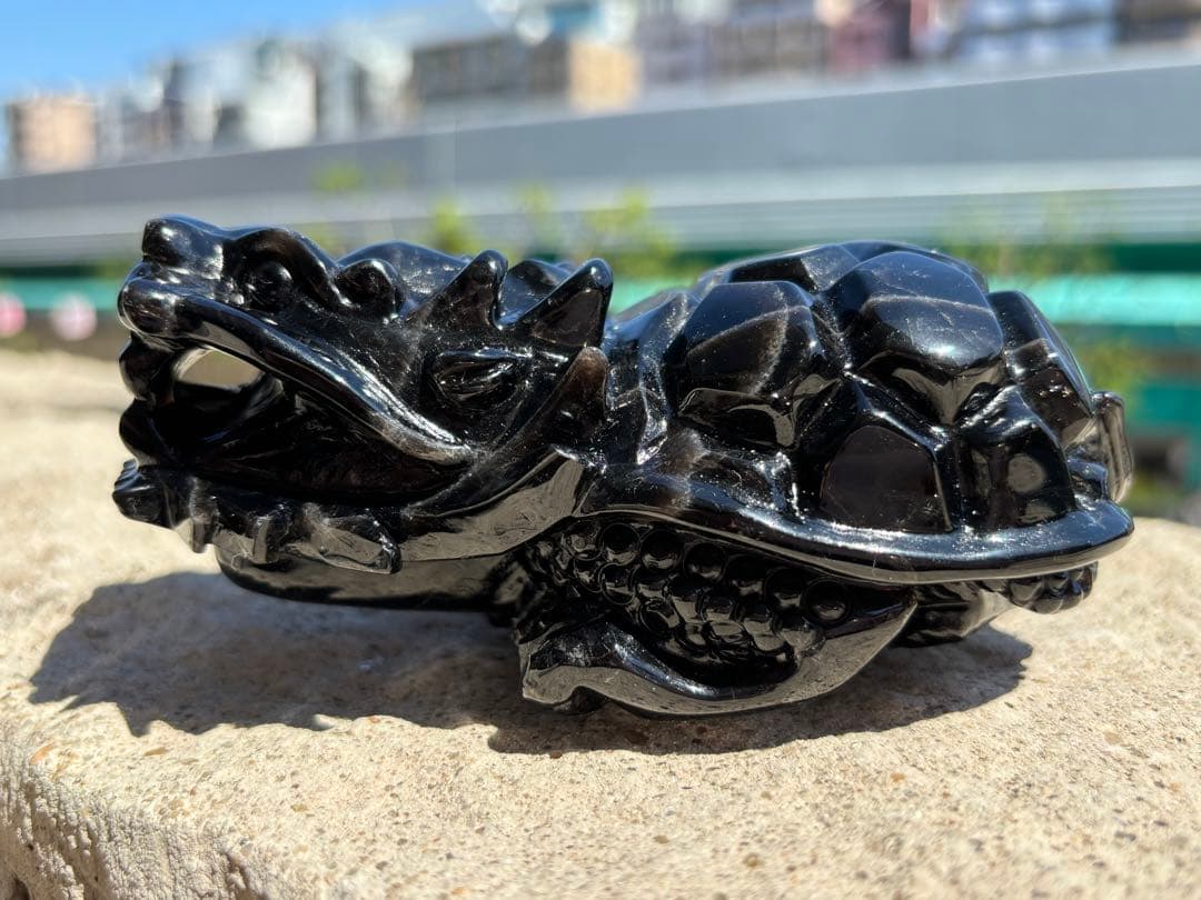 【強力魔除・金・財・商売】⭐️チベット産！モリオン　ロングイ⭐️R22