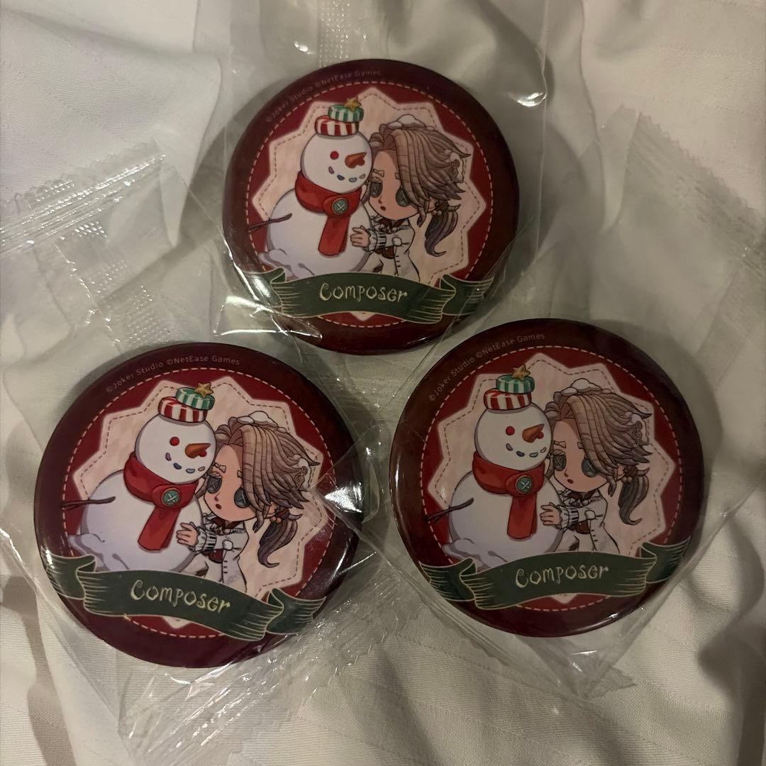 第五人格 冬物語 秋季ijl オフイベ 缶バッジ 作曲家 オフライン 特典 第五