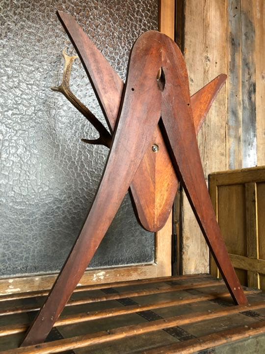 引取限定 鹿角 頭蓋骨 日本鹿 本土鹿 ハンティングトロフィー ウォールオブジェ