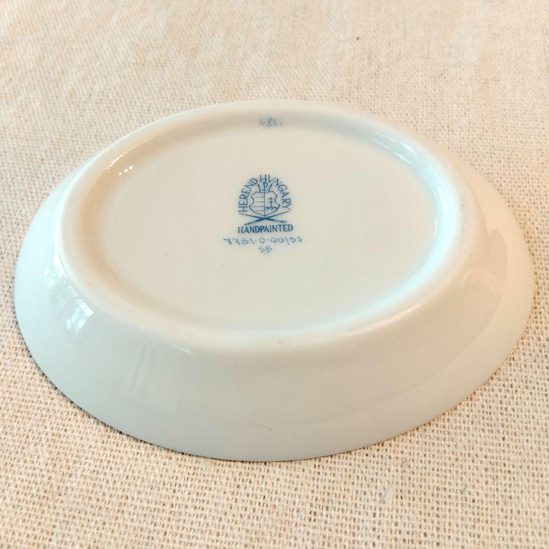 herend hvngary HANDPAINTED 楕円形の花模様皿