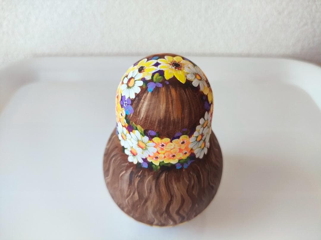 【KV001】10cm級 おきあがりこぼし カバノヴァ　花冠