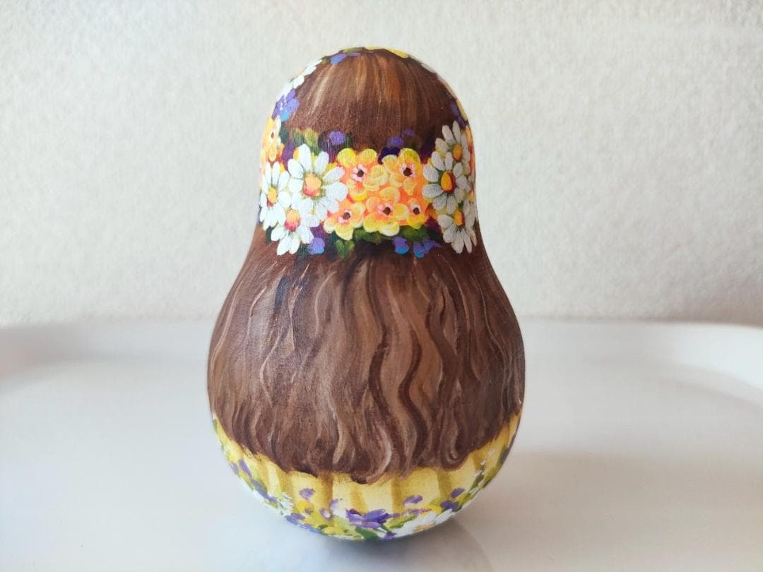 【KV001】10cm級 おきあがりこぼし カバノヴァ　花冠