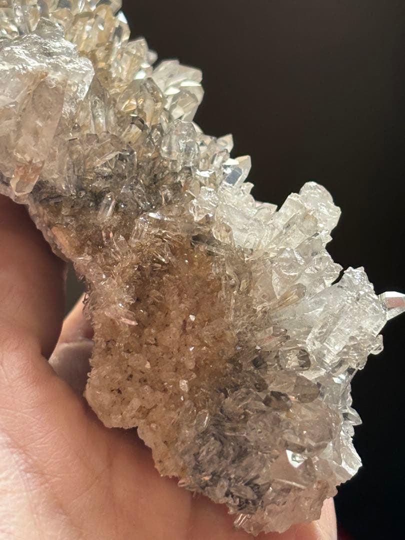 中国四川省　金口河水晶クラスター　菊花水晶　211g もう出てこない　天然石