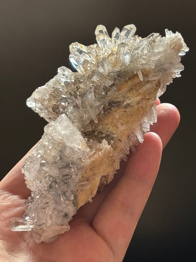中国四川省　金口河水晶クラスター　菊花水晶　211g もう出てこない　天然石