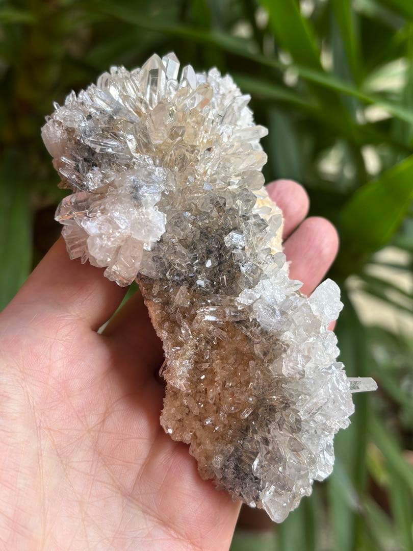 中国四川省　金口河水晶クラスター　菊花水晶　211g もう出てこない　天然石