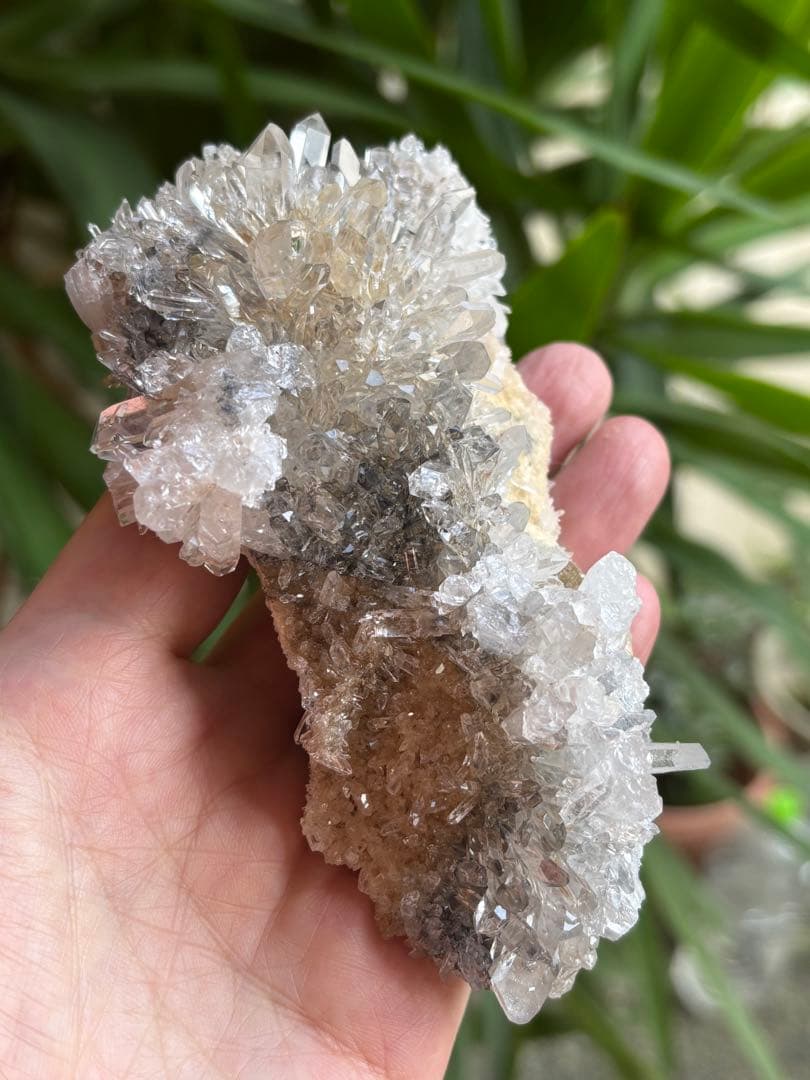 中国四川省　金口河水晶クラスター　菊花水晶　211g もう出てこない　天然石