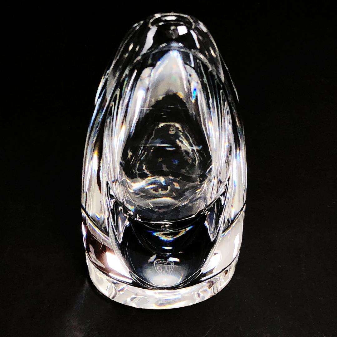 美品・箱付き】バカラ／エスキモー クリスタル フラワーベース／BC36