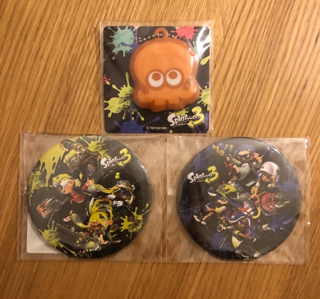 スプラトゥーン3 キーホルダー アニメイト特典缶バッジ - メルカリ
