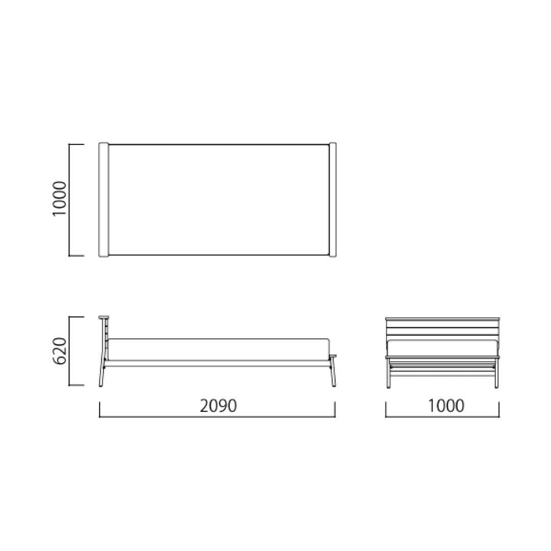 IDEE PANCA BED Single ベッドフレーム