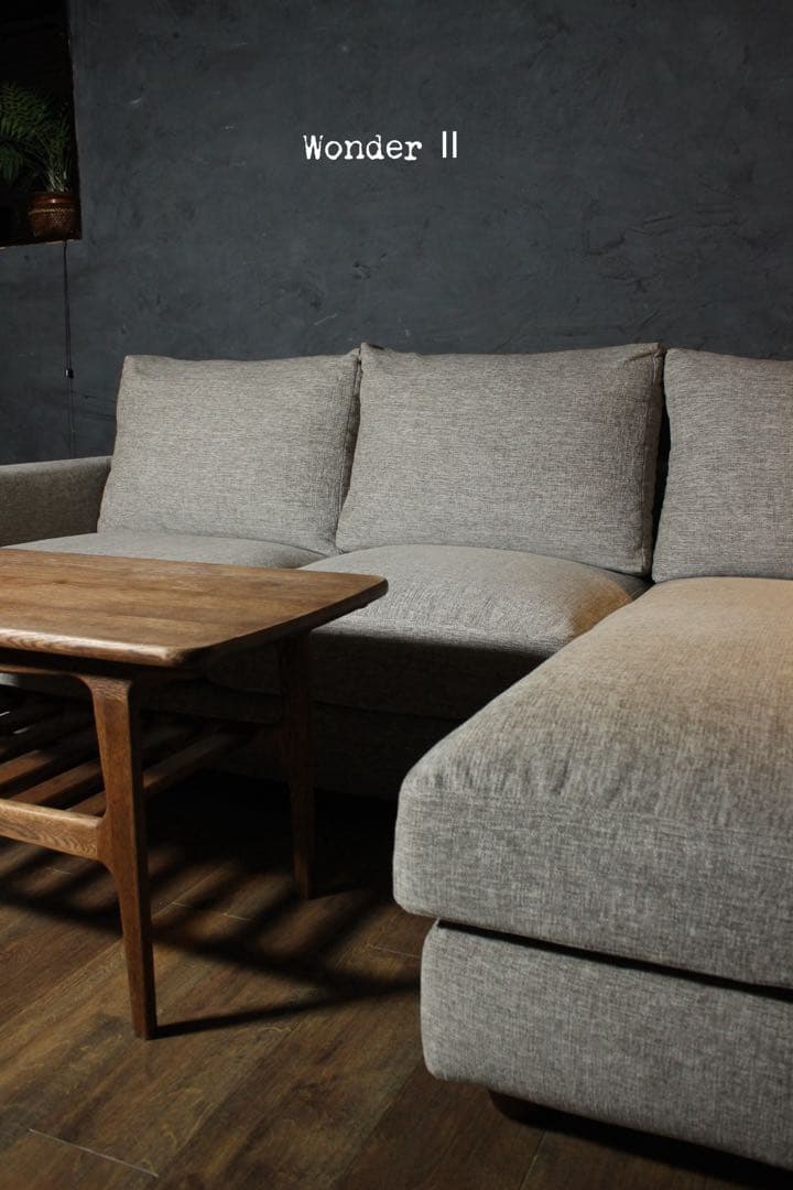 首都圏送無料〜現行estic wonderⅡ 50万総フェザー カウチ ソファ